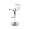 Artiss Set of 2 PU Leather Patterned Bar Stools - White and Chrome Deals499