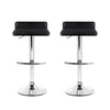 Artiss Set of 2 PU Leather Wave Style Bar Stools - Black Deals499