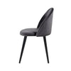 Artiss Set of 2 Velvet Modern Dining Chair - Dark Grey Deals499