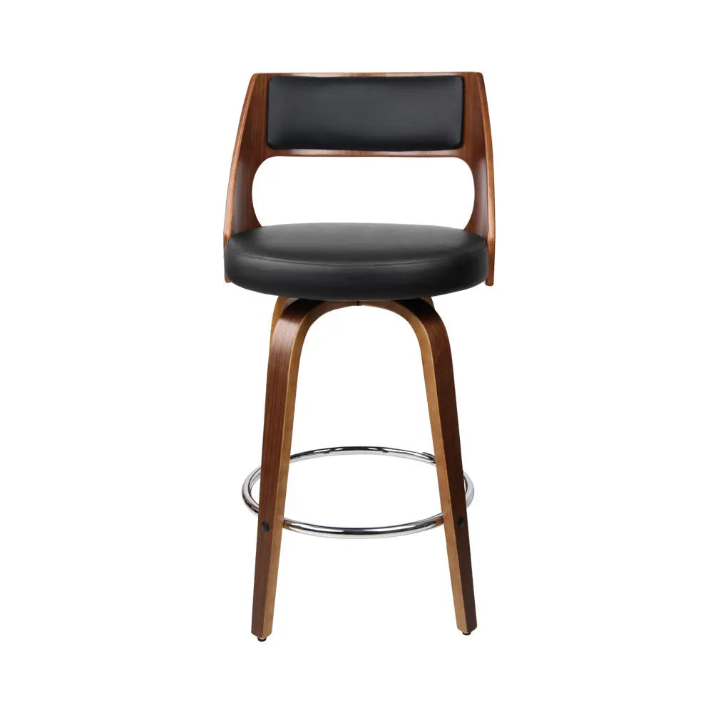 Artiss Set of 2 Wooden Bar Stools - Black Deals499