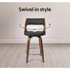 Artiss Set of 2 Wooden Bar Stools - Black Deals499