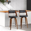 Artiss Set of 2 Wooden Bar Stools - Black Deals499