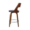 Artiss Set of 2 Wooden Bar Stools PU Leather - Black and Wood Deals499