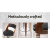 Artiss Set of 2 Wooden Bar Stools PU Leather - Black and Wood Deals499