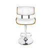 Artiss Set of 2 Wooden Gas Lift Bar Stool - White and Chrome Deals499