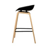 Artiss Set of 2 Wooden Square Footrest Bar Stools - Black Deals499