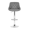 Artiss Set of 4 Bar Stools PU Leather Diamond Style - Grey Deals499