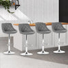Artiss Set of 4 Bar Stools PU Leather Diamond Style - Grey Deals499