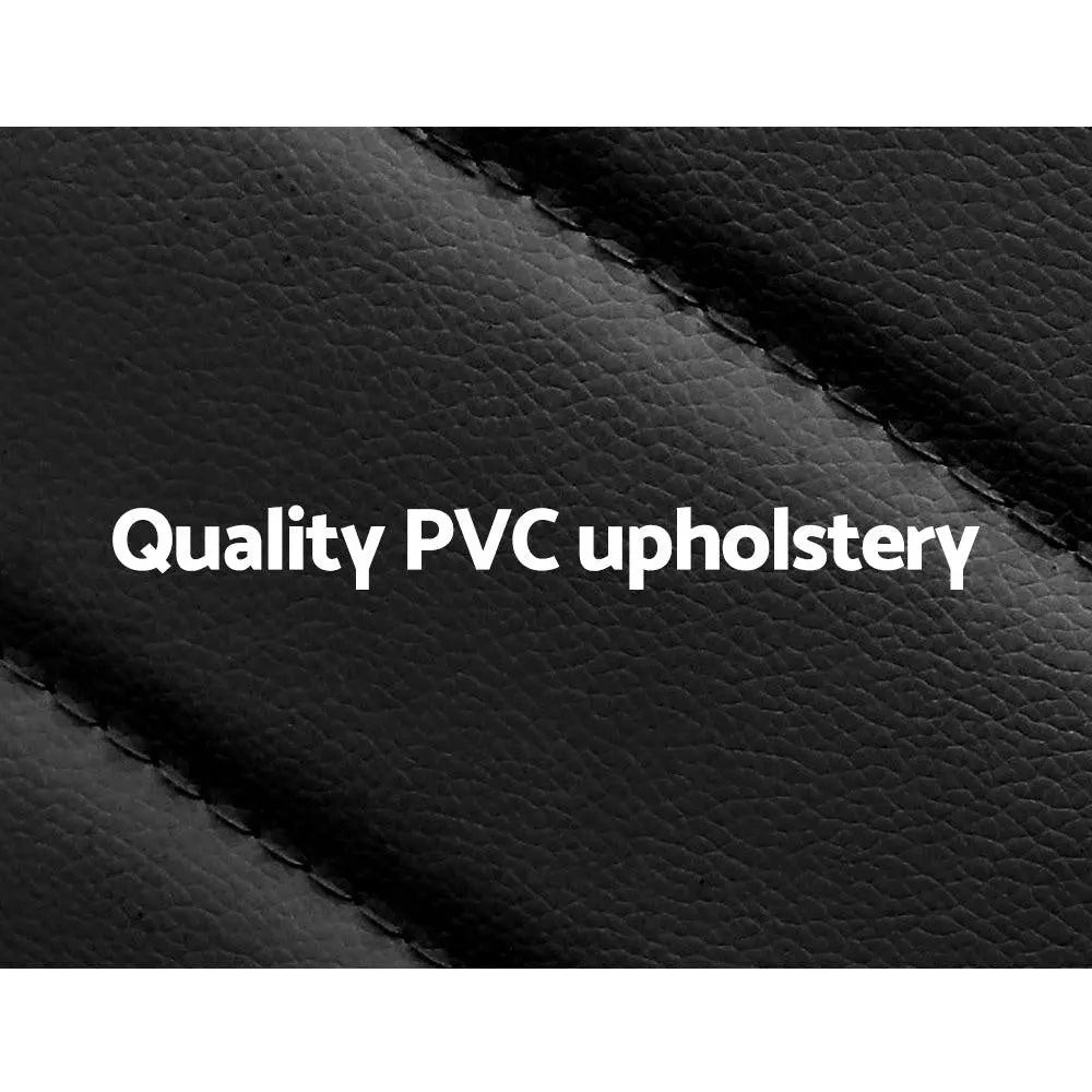 Artiss Set of 4 Dining Chairs PVC Leather - Black Deals499