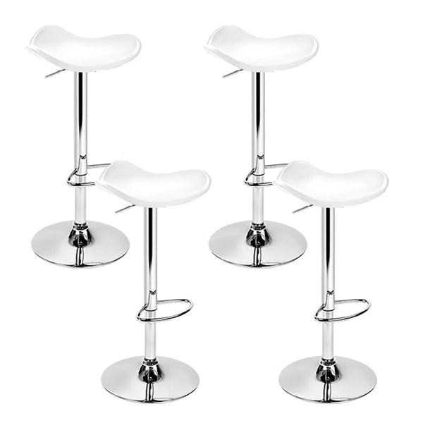 Artiss Set of 4 Swivel Bar Stools - White Deals499