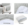 Artiss Sofa Cover Quilted Couch Covers Lounge Protector Slipcovers 3 Seater Grey Deals499