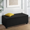 Artiss Storage Ottoman Blanket Box Black Fabric Footstool Chest Couch Seat Toy Deals499