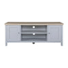 Artiss TV Cabinet Entertainment Unit Stand French Provincial Storage Shelf Wooden 130cm Grey Deals499