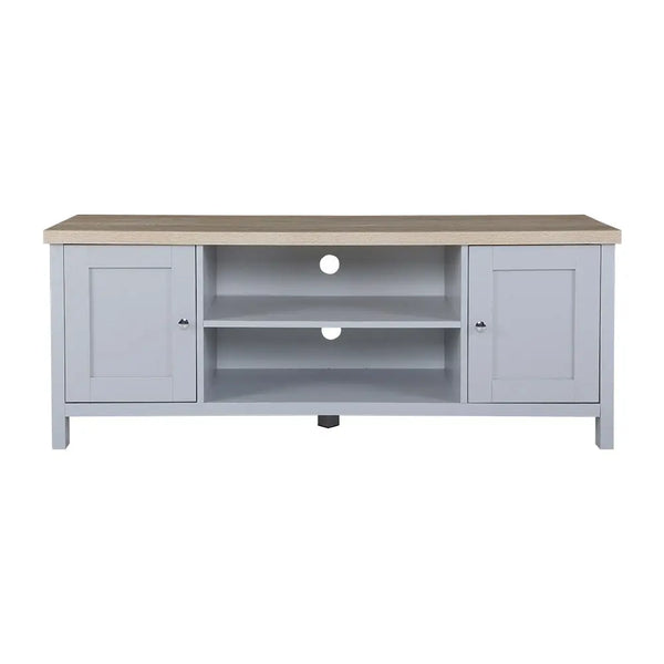 Artiss TV Cabinet Entertainment Unit Stand French Provincial Storage Shelf Wooden 130cm Grey Deals499