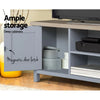 Artiss TV Cabinet Entertainment Unit Stand French Provincial Storage Shelf Wooden 130cm Grey Deals499