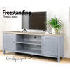 Artiss TV Cabinet Entertainment Unit Stand French Provincial Storage Shelf Wooden 130cm Grey Deals499