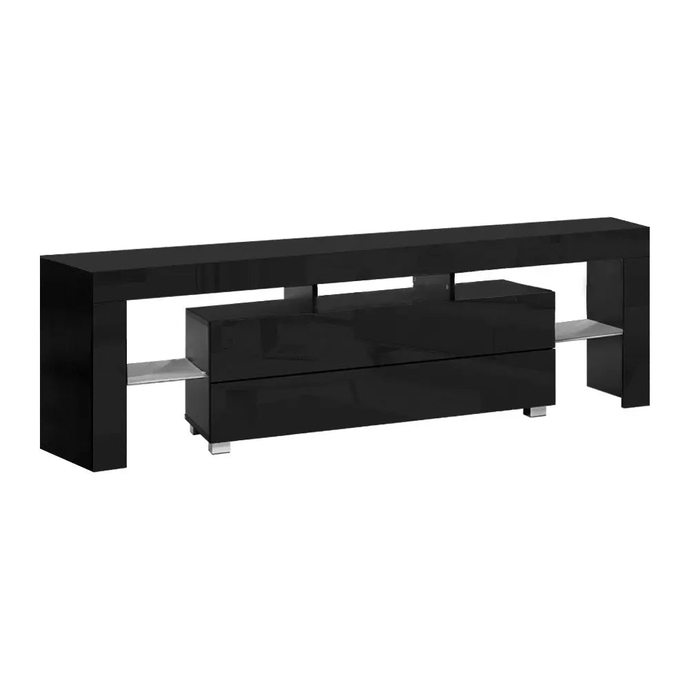 Artiss TV Cabinet Entertainment Unit Stand RGB LED Gloss Furniture 160cm Black Deals499