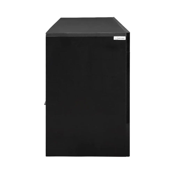 Artiss TV Cabinet Entertainment Unit Stand RGB LED Gloss Furniture 160cm Black Deals499