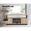 Artiss TV Cabinet Entertainment Unit Stand Storage Shelf Sideboard 140cm Oak Deals499