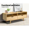 Artiss TV Cabinet Entertainment Unit Stand Wooden Storage 120cm Scandinavian Deals499