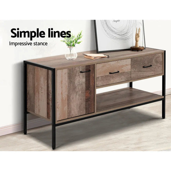 Artiss TV Stand Entertainment Unit Storage Cabinet Industrial Rustic Wooden 120cm Deals499