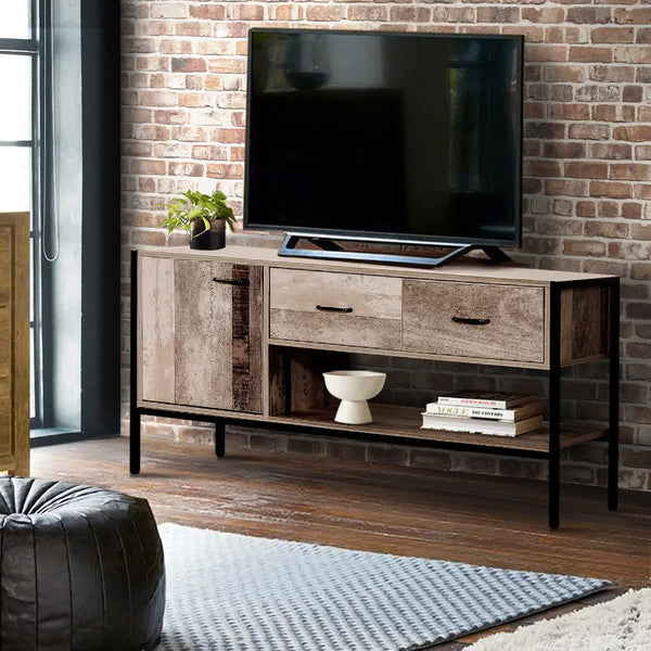 Artiss TV Stand Entertainment Unit Storage Cabinet Industrial Rustic Wooden 120cm Deals499