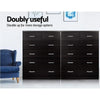 Artiss Tallboy 6 Drawers Storage Cabinet - Walnut Deals499