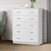 Artiss Tallboy Dresser Table 6 Chest of Drawers Cabinet Bedroom Storage White Deals499