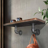 Artiss Wall Shelves Industrial Display Bookshelf DIY Pipe Shelf Rustic Brackets Deals499