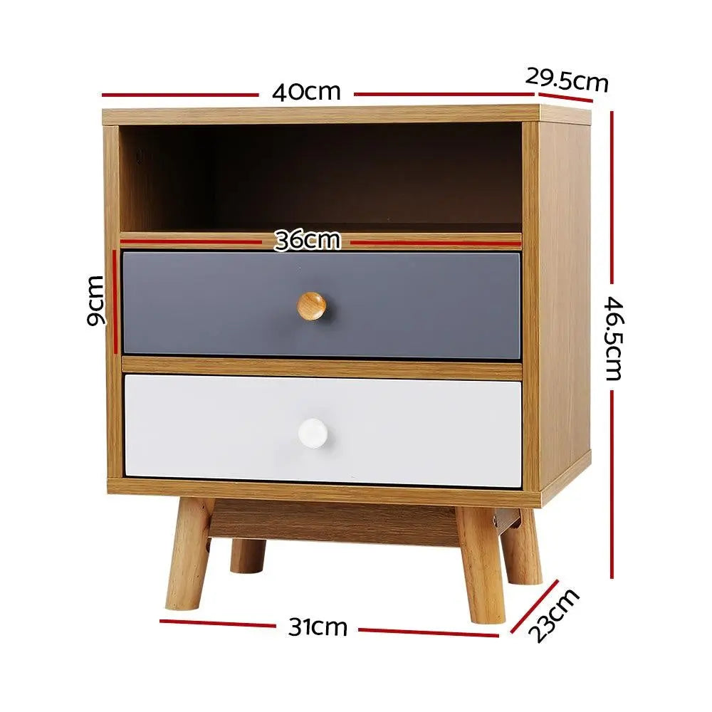 Artiss Wooden Bedside Table Deals499