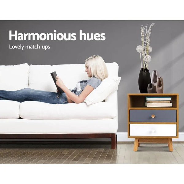 Artiss Wooden Bedside Table Deals499