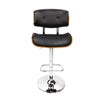 Artiss Wooden Gas Lift Bar Stool - Black and Chrome Deals499