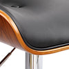Artiss Wooden Gas Lift Bar Stool - Black and Chrome Deals499