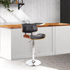 Artiss Wooden Gas Lift Bar Stool - Black and Chrome Deals499