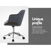 Artiss Wooden Office Chair Computer Gaming Chairs Executive Fabric Grey Deals499