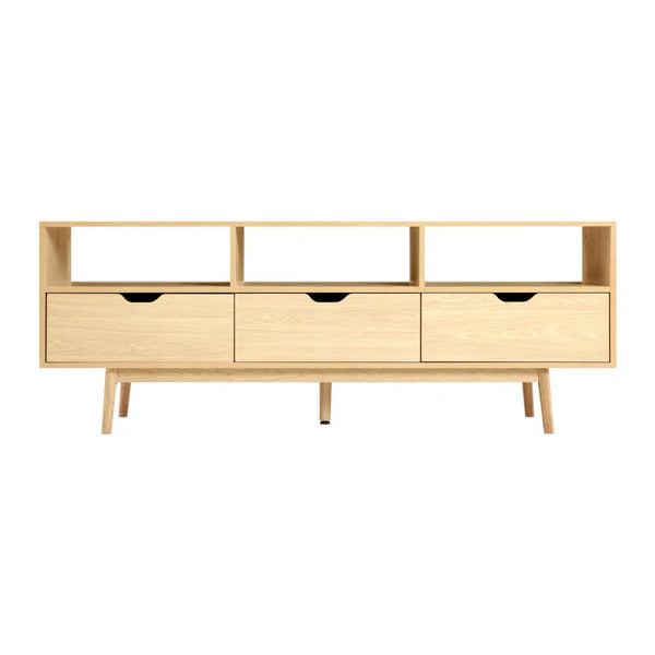 Artiss Wooden Scandinavian Entertainment Unit - Natural Deals499
