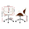 Artiss Wooden & PU Leather Office Desk Chair - White Deals499