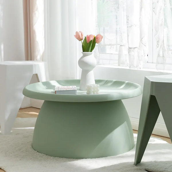 ArtissIn Coffee Table Mushroom Nordic Round Large Side Table 70CM Green Deals499