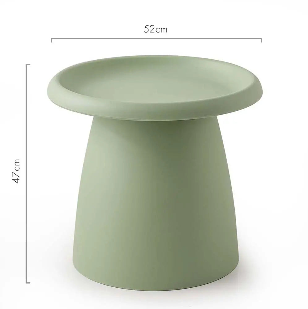 ArtissIn Coffee Table Mushroom Nordic Round Small Side Table 50CM Green Deals499