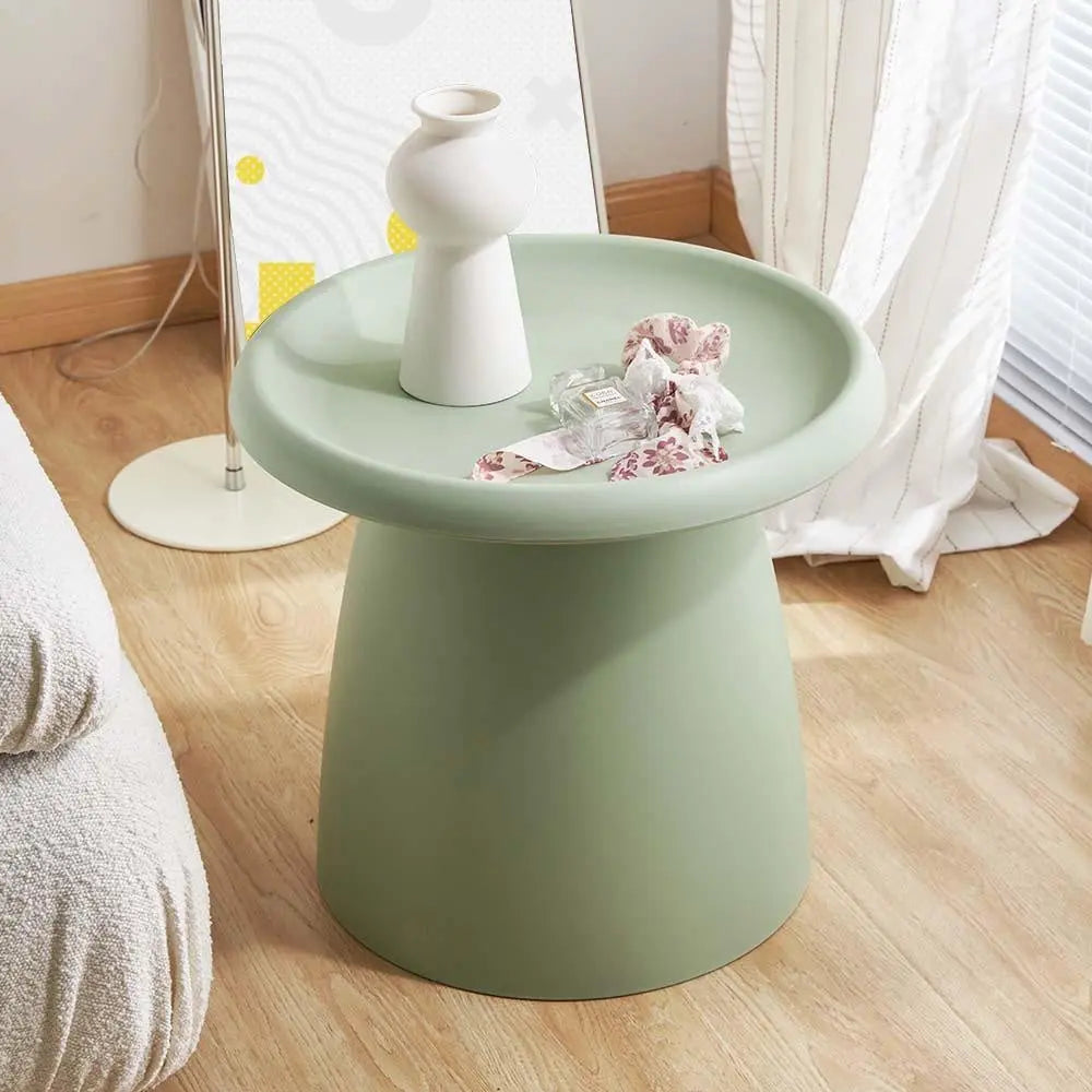 ArtissIn Coffee Table Mushroom Nordic Round Small Side Table 50CM Green Deals499