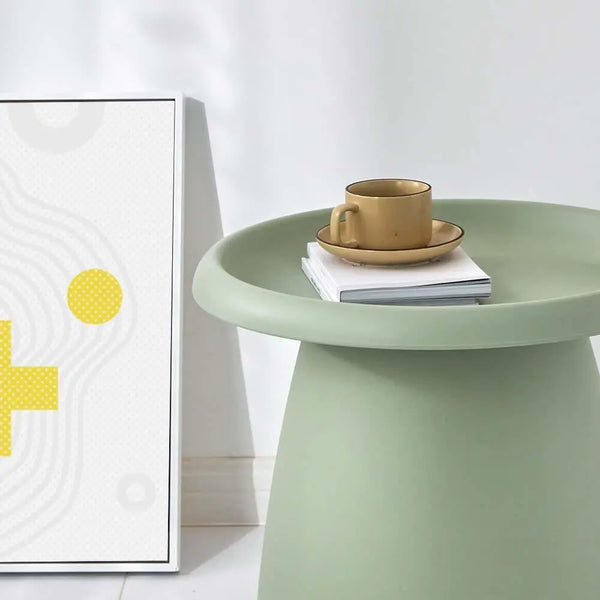 ArtissIn Coffee Table Mushroom Nordic Round Small Side Table 50CM Green Deals499