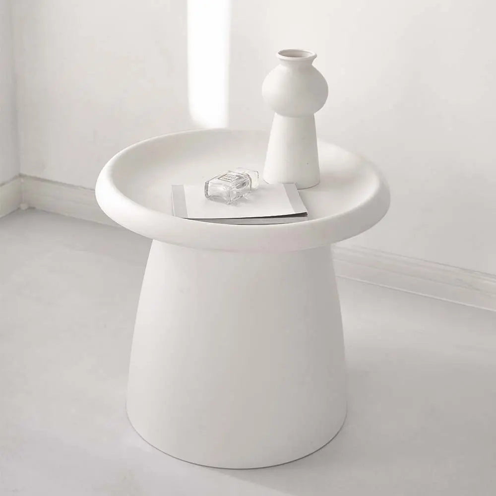 ArtissIn Coffee Table Mushroom Nordic Round Small Side Table 50CM White Deals499