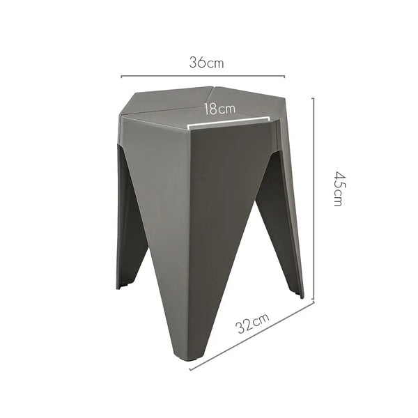 ArtissIn Set of 2 Puzzle Stool Plastic Stacking Stools Chair Outdoor Indoor Grey Deals499