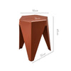 ArtissIn Set of 2 Puzzle Stool Plastic Stacking Stools Chair Outdoor Indoor Red Deals499