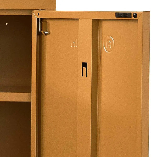 ArtissIn Sweetheart Metal Locker Storage Shelf Organizer Cabinet Buffet Sideboard Yellow Deals499