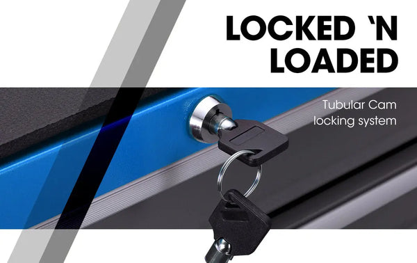 BULLET Tool Chest Cabinet Box Trolley Rolling Wheels Drawer Storage Steel Blue Deals499