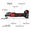 Baumr-AG 20V Cordless Oscillating Multi-Tool Cutting Saw Battery Sander Kit Lithium Battery from Deals499 at Deals499