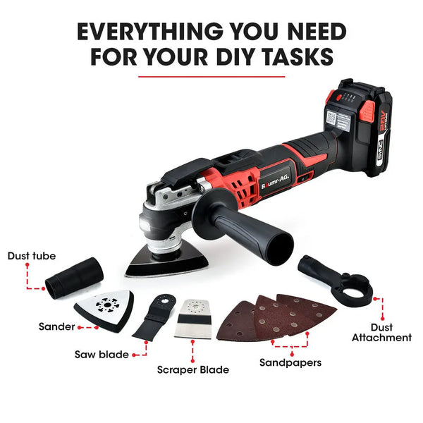Baumr-AG 20V Cordless Oscillating Multi-Tool Cutting Saw Battery Sander Kit Lithium Battery from Deals499 at Deals499