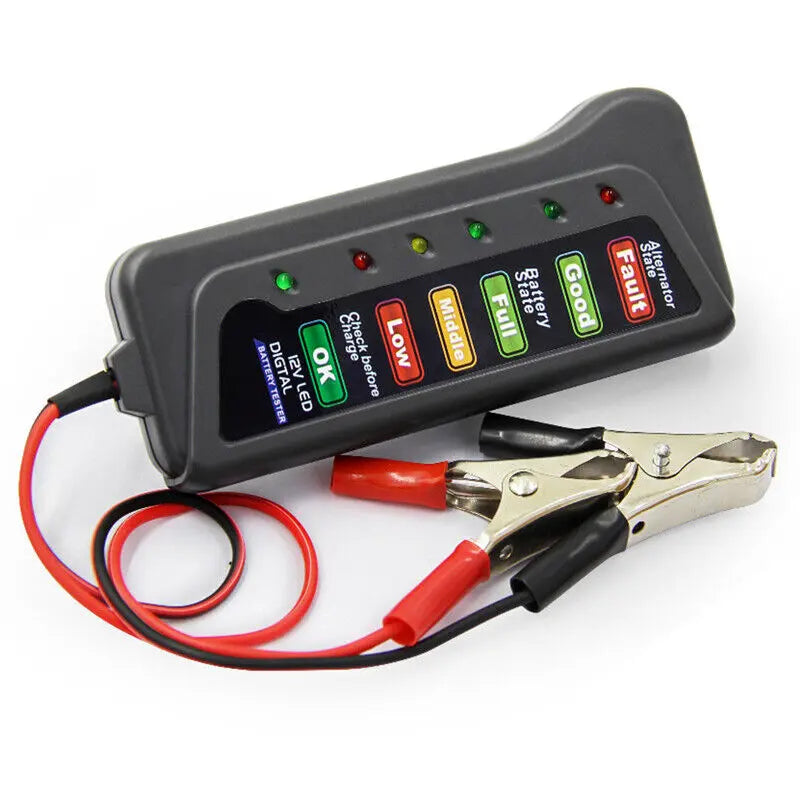 Car Battery Tester Automotive 12V Digital Testing Tool Voltage Analyzer Checker from Deals499 at Deals499