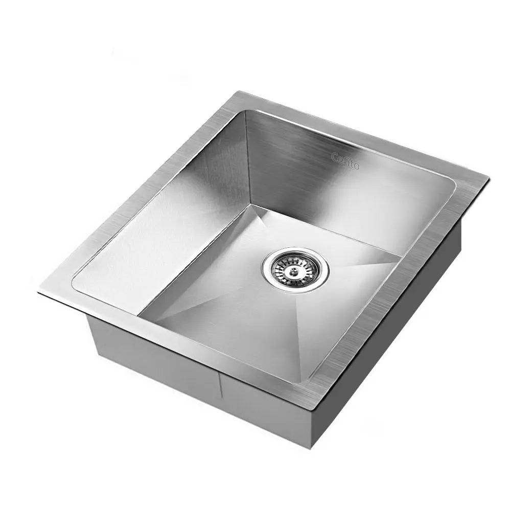 Cefito 39cm x 45cm Stainless Steel Kitchen Sink Under/Top/Flush Mount Silver Deals499
